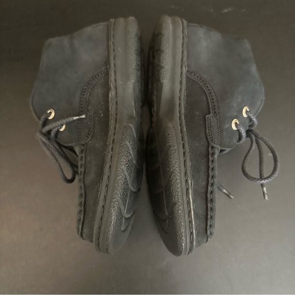 G.H. Bass & Co Black Leather Lace Up Mid Chukka Boots Women Size 8 Preppy Y2K - Picture 7 of 9